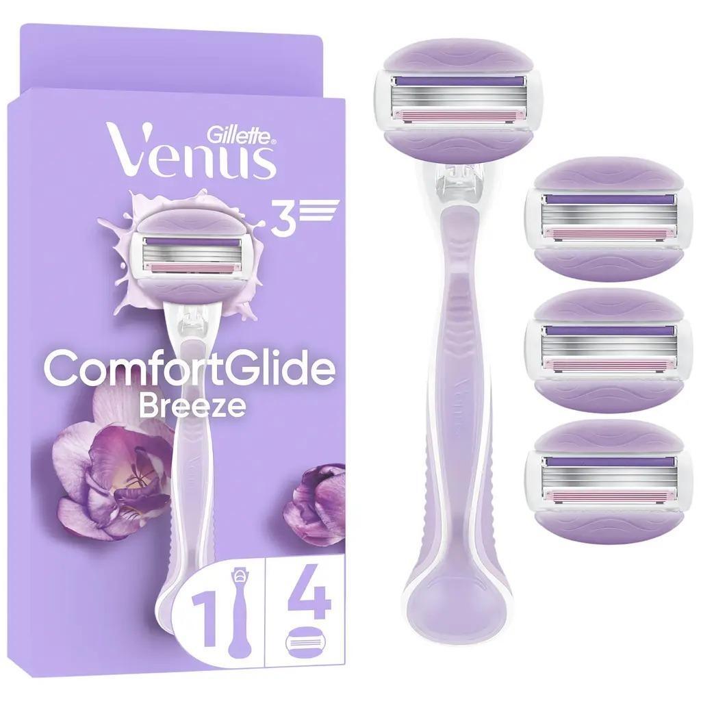 Бритва Gillette Venus ComfortGlide Breeze с 4 сменными картриджами фото 1