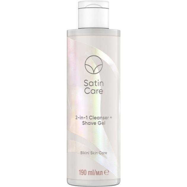 Очищающее средство-гель для бритья Venus Satin Care 2в1 для интимной зоны 190 мл фото 1