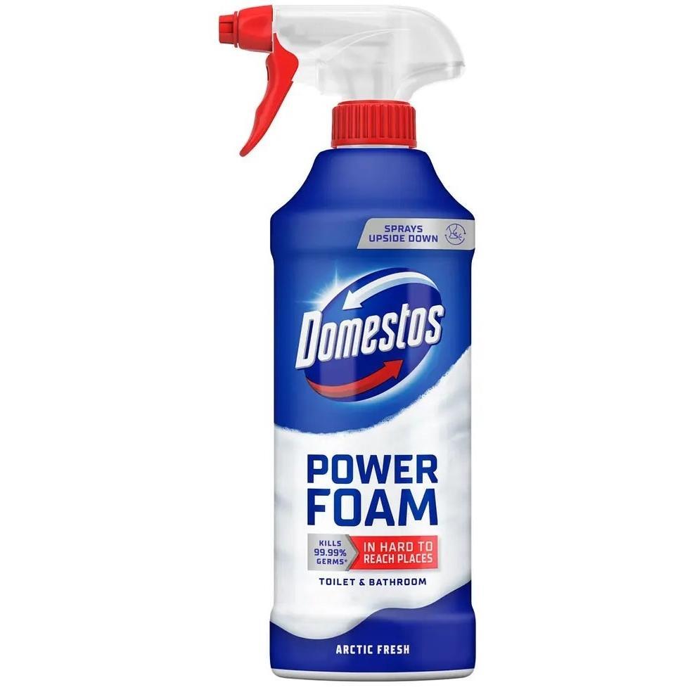 Пена для чистки ванной и унитаза Domestos Power Foam Арктическая свежесть 435 мл фото 1