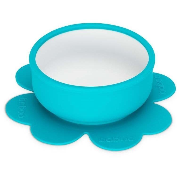 Мисочка силиконовая BABOO с присоской, бирюза, 6+ мес (9-022)