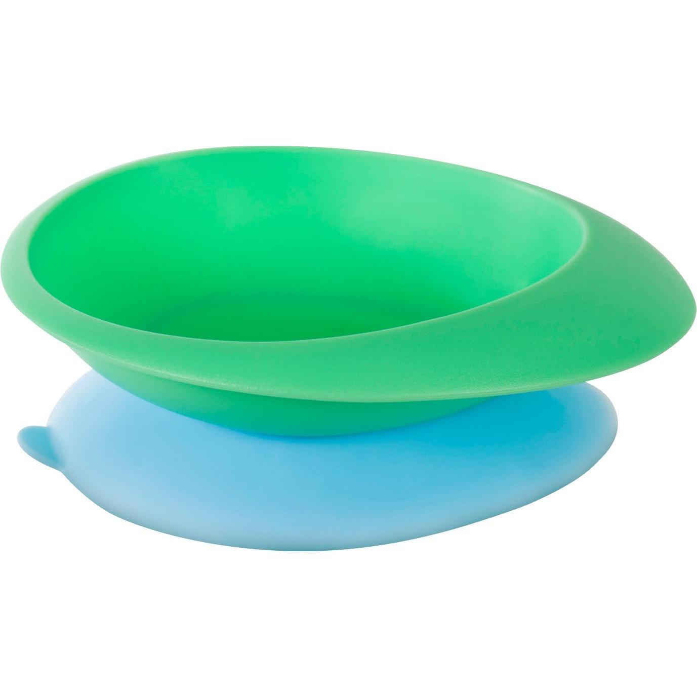 Мисочка в форме НЛО BABOO с присоской, зеленая, 6+ мес (9-032)