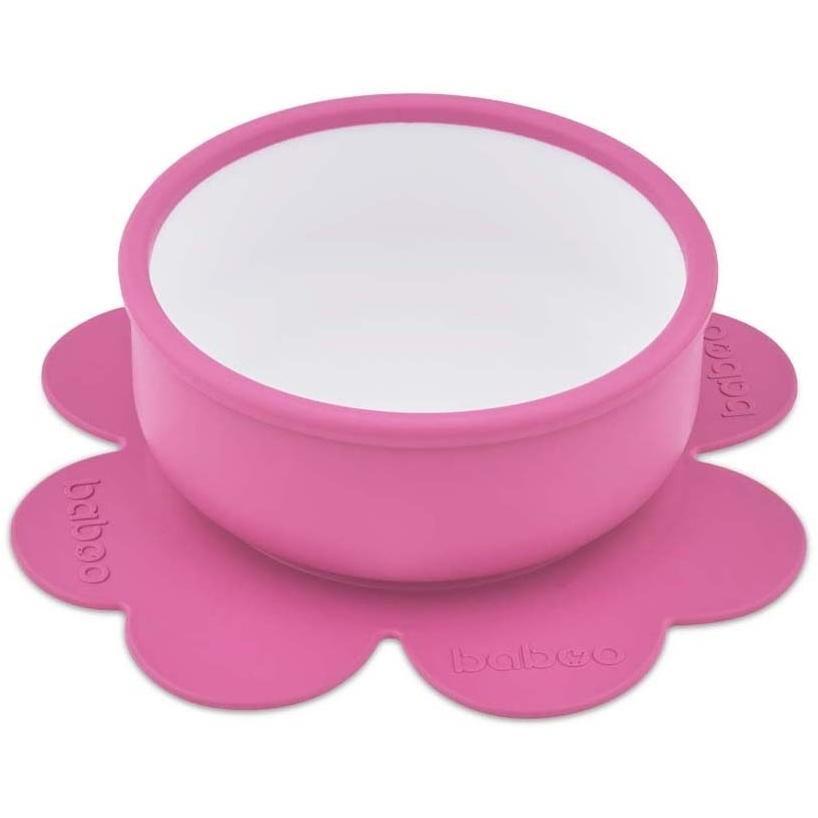Мисочка силиконовая BABOO с присоской, фиолетовая, 6+ мес (9-036)