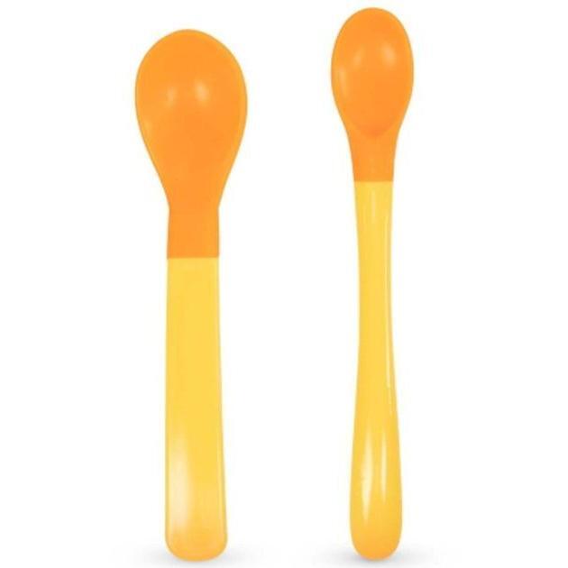 Мягкие ложки BABOO (2 шт.) желтые, 4+ мес (10-035) фото 1