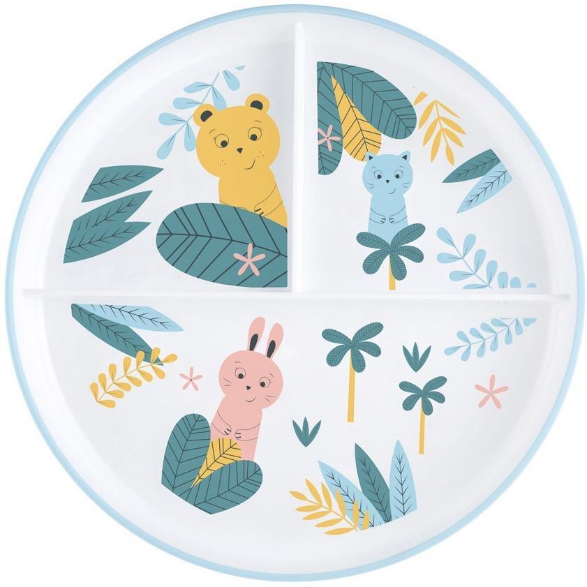 Учебная тарелка пластиковая с отделениями BEBE CONFORT Little Buddies (3105209940) фото 1