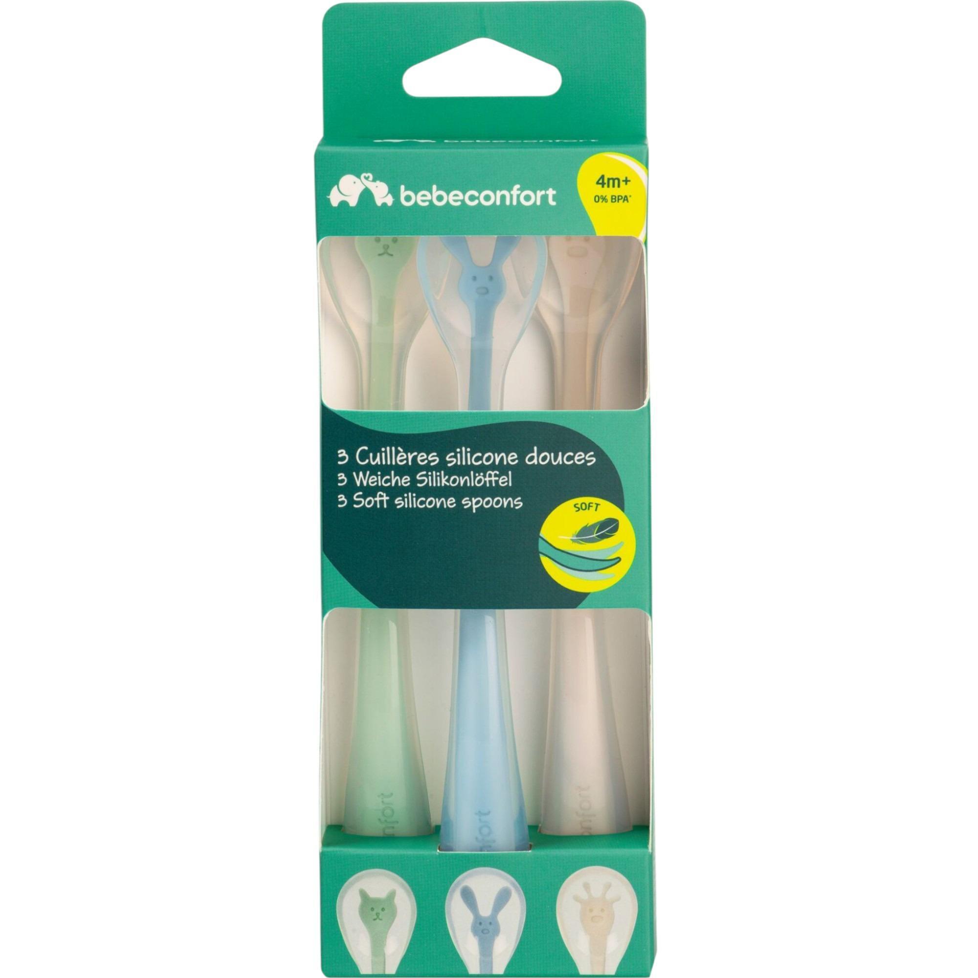 Ложечки силиконовые BEBE CONFORT 3 шт 4+ мес (3105209980) фото 1