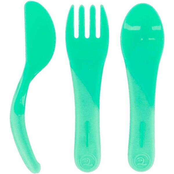 

Набор столовых приборов Twistshake Pastel Green (ложка+вилка+нож) (78201)