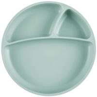 Секційна тарілка на присосці силіконова MinikOiOi Portions - River Green (101050007)