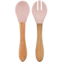 Ложка та виделка силіконові MinikOiOi Dig In - Pinky Pink (101060055)
