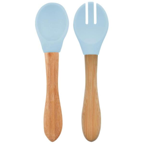 

Ложка и вилка силиконовые MinikOiOi Dig In - Mineral Blue (101060056)