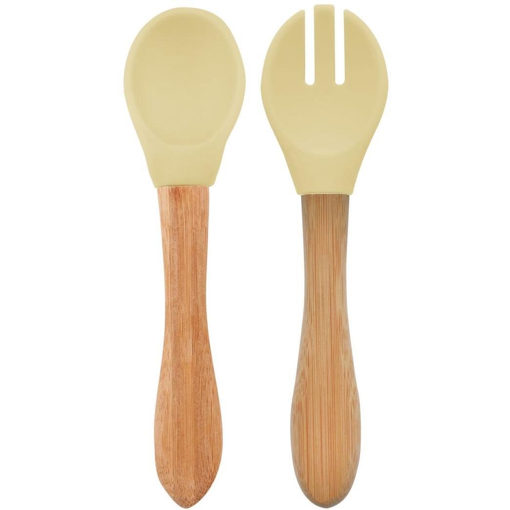 Ложка и вилка силиконовые MinikOiOi Dig In - Mellow Yellow (101060059)