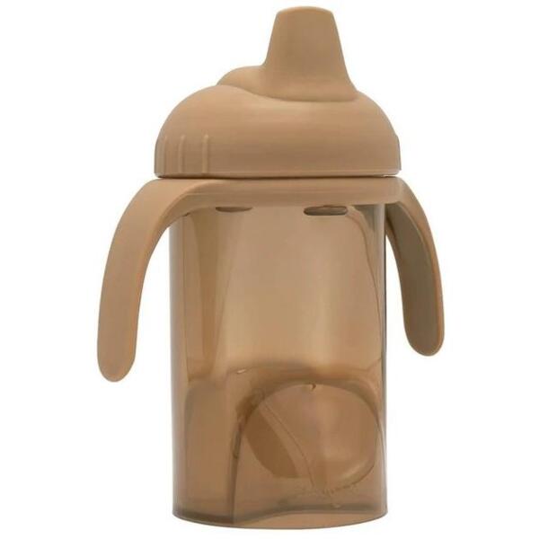 Чашка непроливайка с силиконовым носиком Difrax, Caramel (704 Caramel)