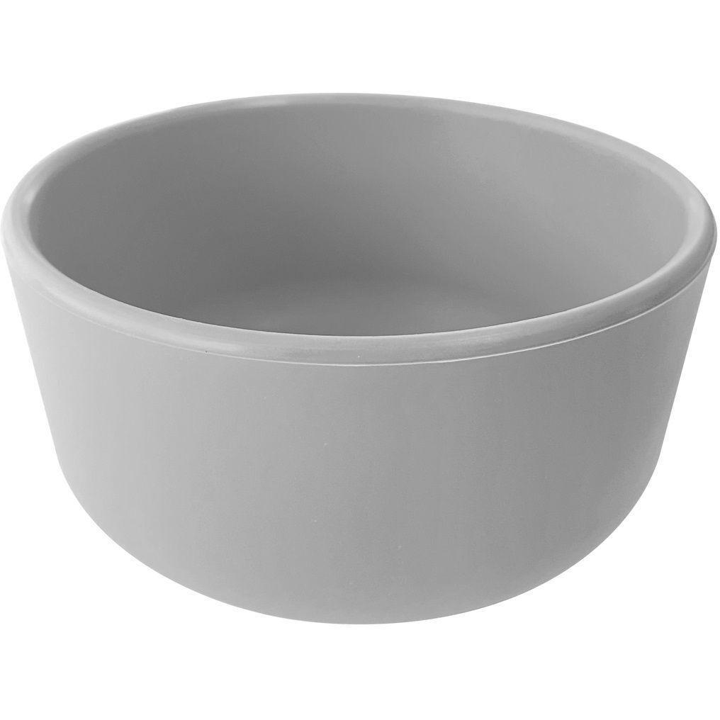 Глибока тарілка силіконова MinikOiOi Bowl - Powder Grey (101080104)