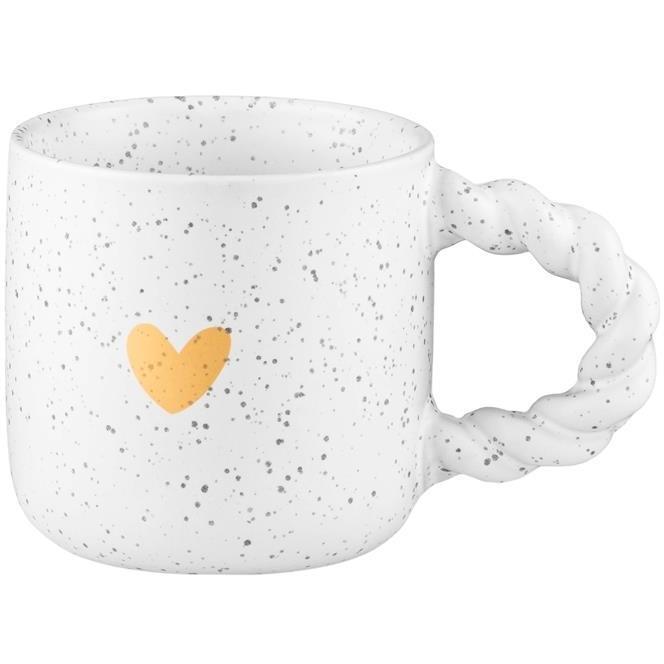 Чашка ARDESTO My heart, 300мл, керамика, серый светлый (AR3082G) фото 1