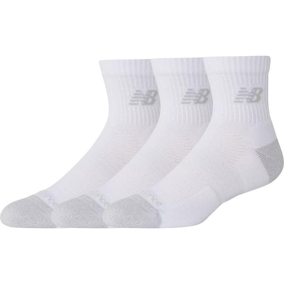 Носки New Balance Active Quarter 3 Pack LAS35204WT M белые фото 1