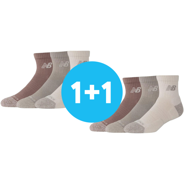 

Носки New Balance Active Quarter 3 Pack LAS35204AS L мультиколор