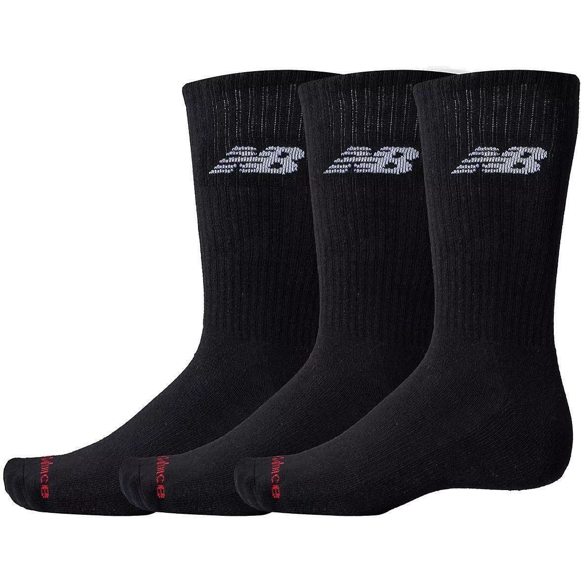 Носки New Balance Everyday Crew 3 Pairs LAS51293BK S черные