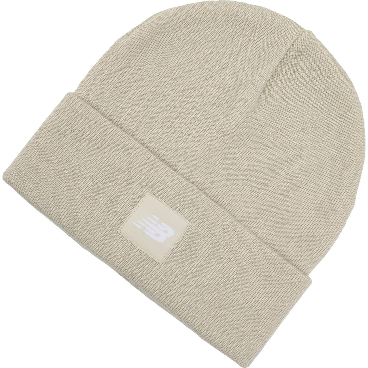 Шапка New Balance Cuffed Beanie Flying NB Logo LAH13034TWF бежевая