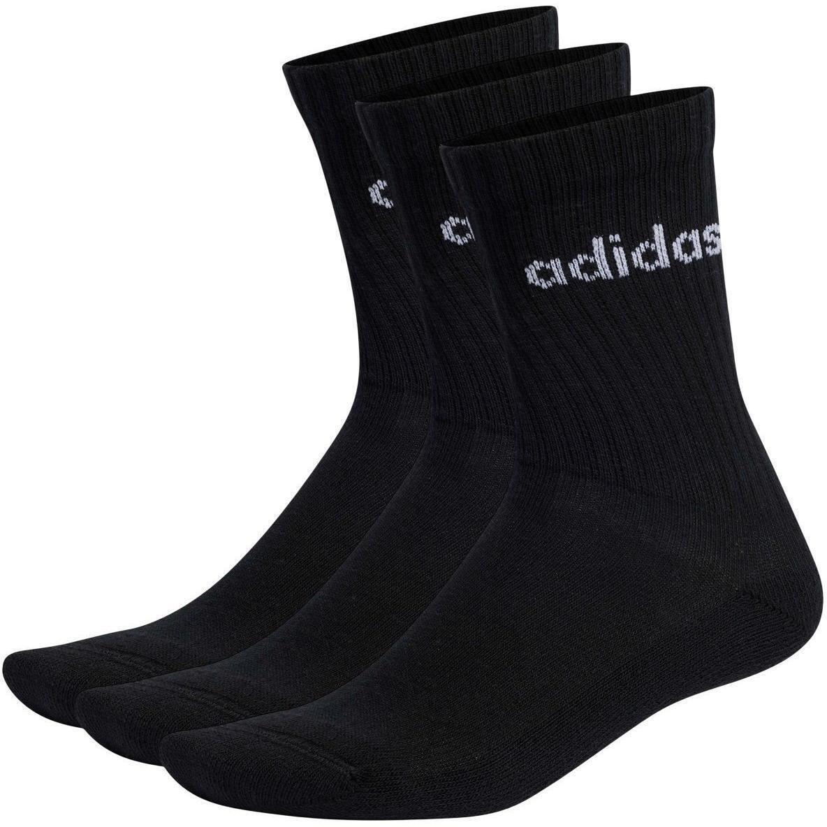 Шкарпетки Adidas C LIN CREW 3P IC1301 M чорні