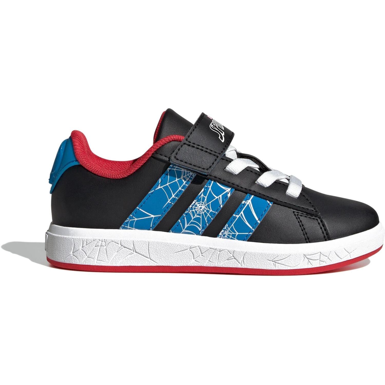 Кеды детские Adidas Grand Court Spider-Man EL K JQ8073 28 (10K UK) черные