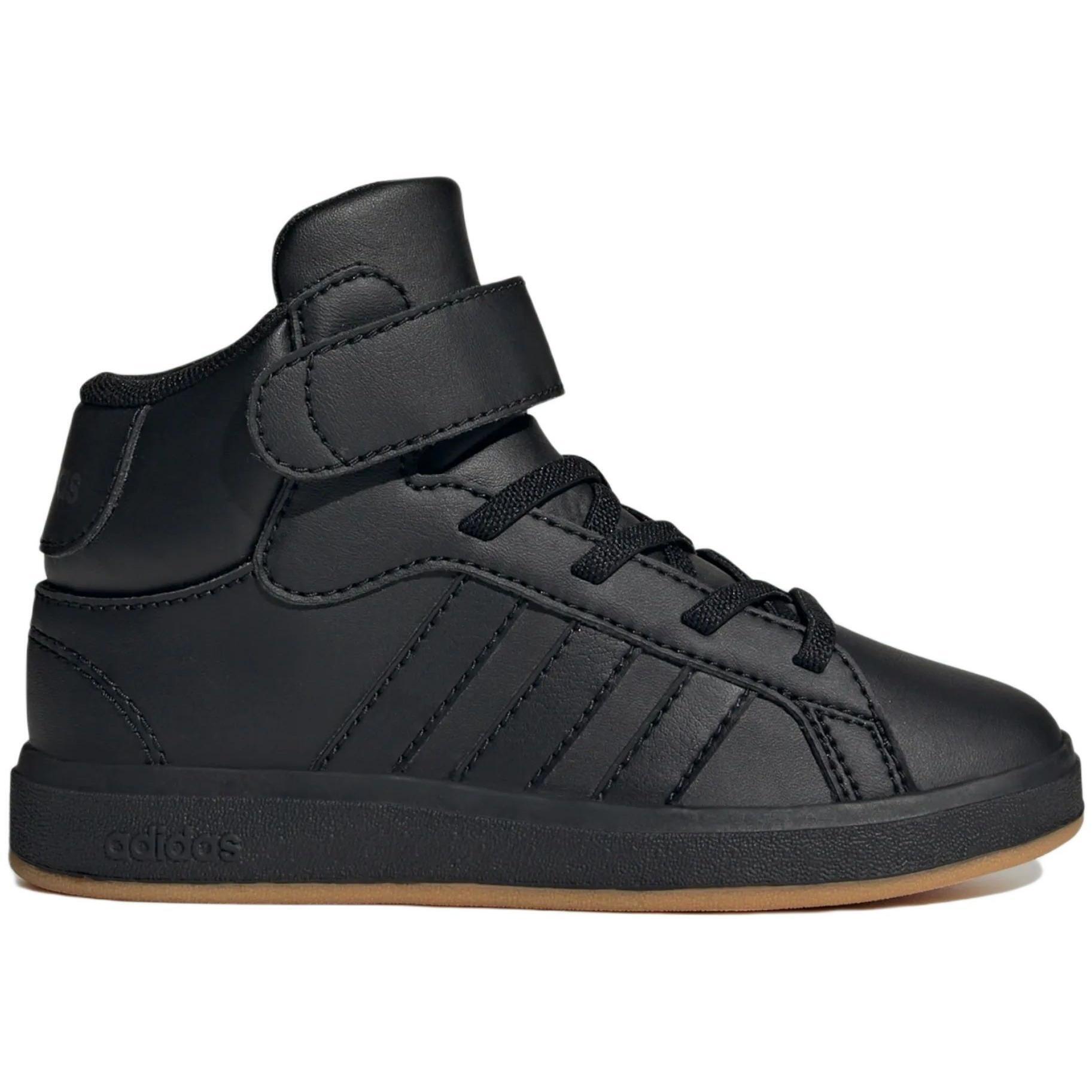 Кроссовки подростковые Adidas Grand Court Mid K JR0804 39.5 (6 UK) черные фото 1