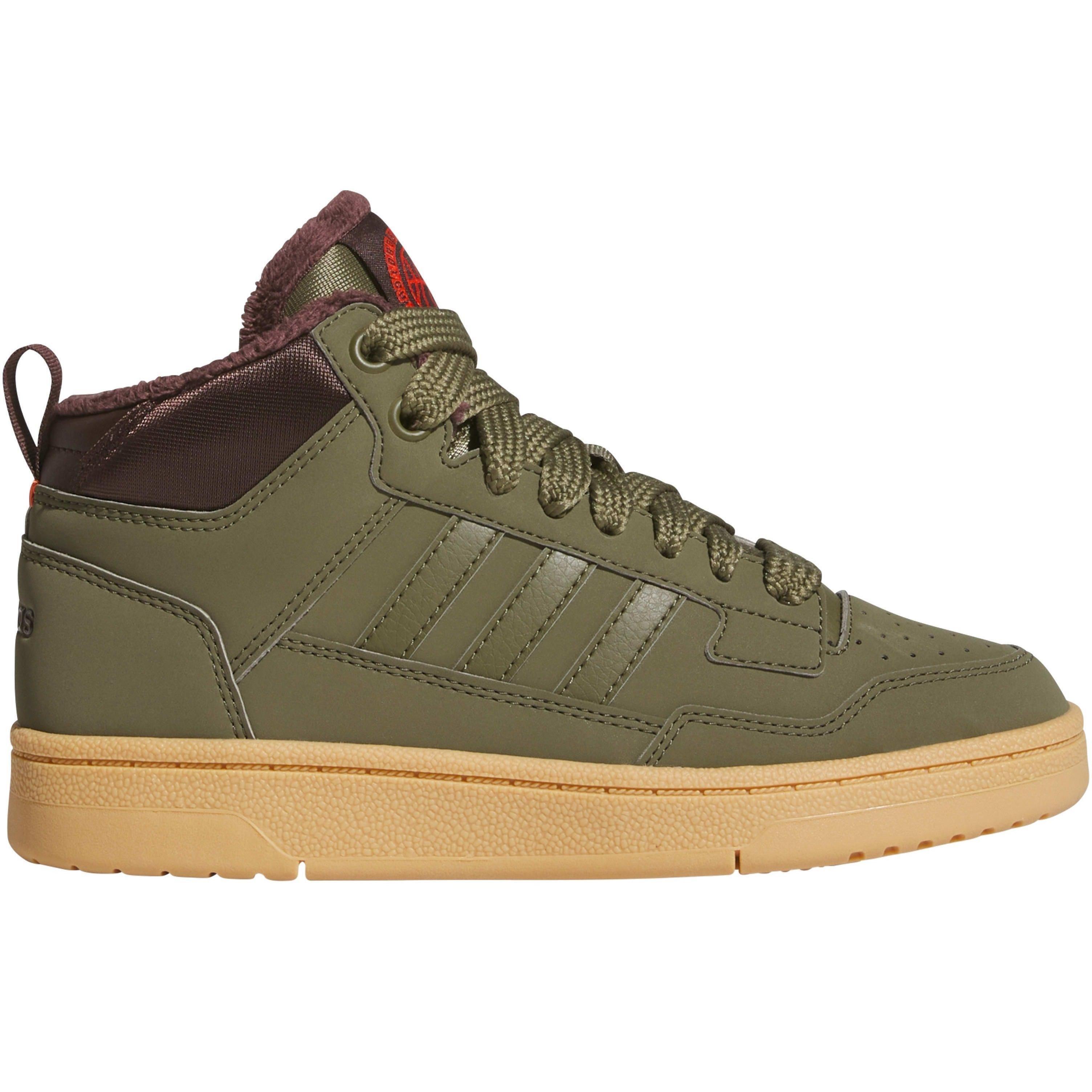 Ботинки подростковые Adidas Rapid Court Mid J Winterized JR2813 38 (5 UK) оливковые фото 1