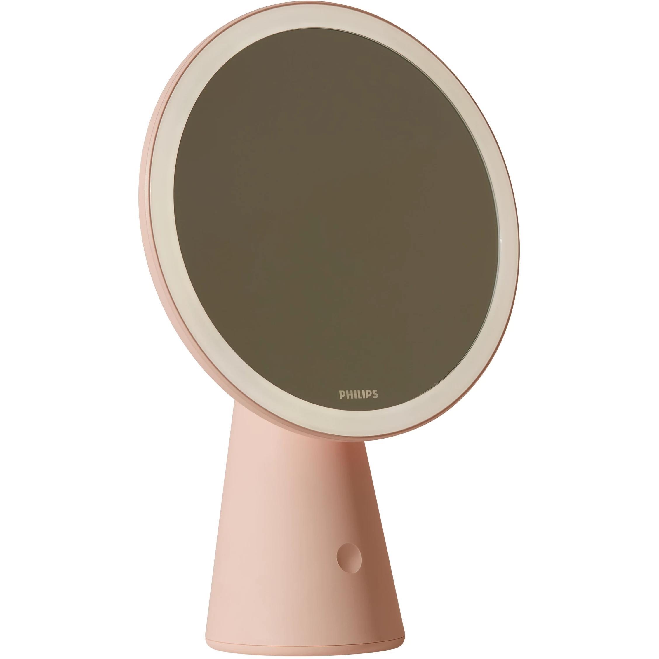 Зеркало косметическое с аккумулятором Philips Mirror 4.5w 5000/4000/3000K USB розовый (929003194907) фото 1