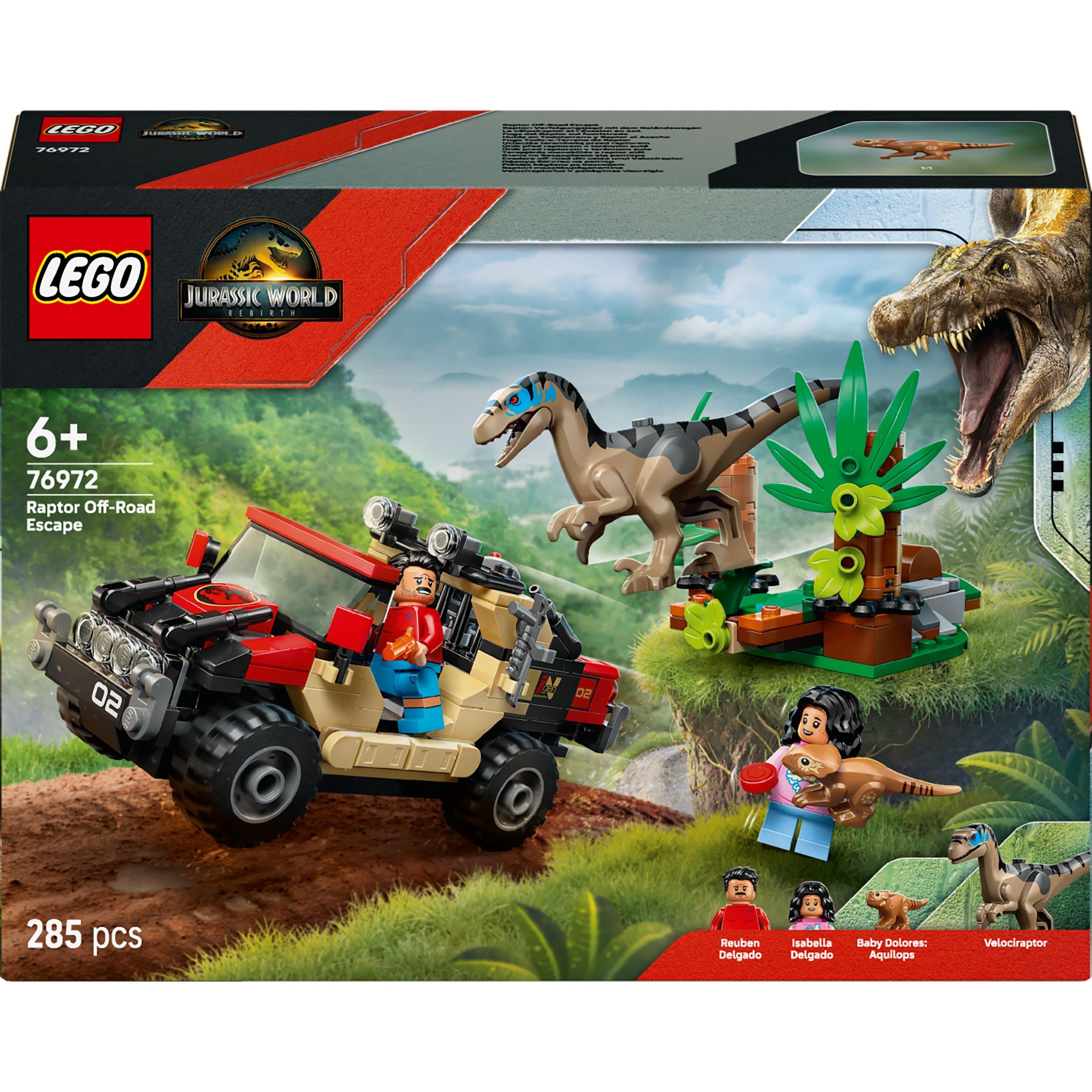 LEGO 76972 Jurassic World Побег по бездорожью от раптора фото 1