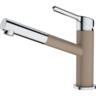Смеситель для кухни Franke Orbit Pull Out, 225мм, вытяжной, 1 рычаг, хром-миндаль (115.0623.147)