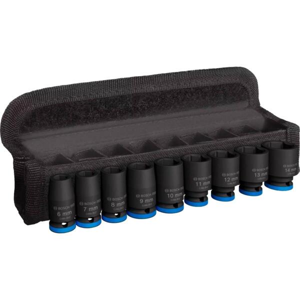 Набор торцевых головок Bosch Professional Standart 9шт 1/4