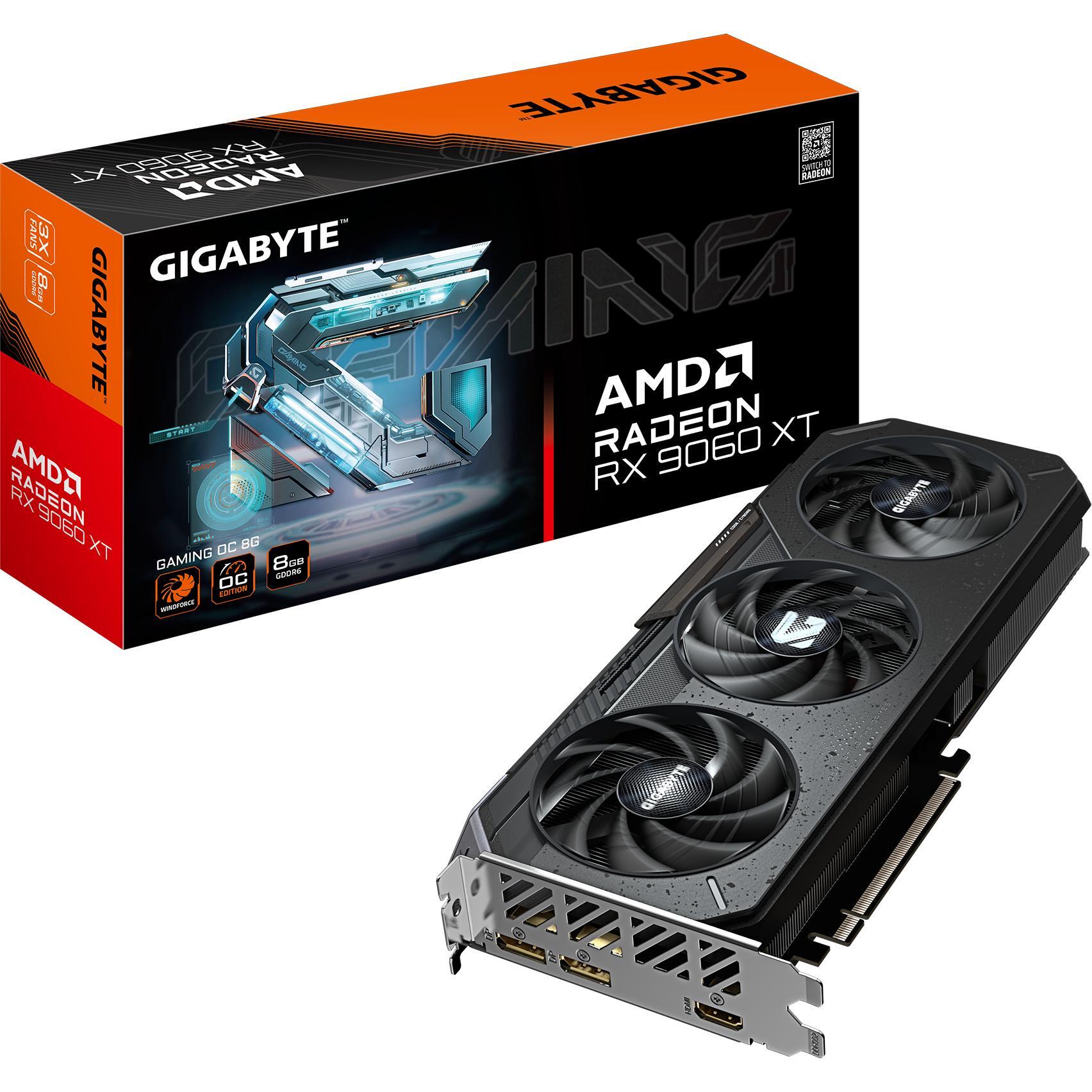 Видеокарта GIGABYTE Radeon RX 9060 XT 8GB GDDR6 GAMING OC (GV-R9060XTGAMING_OC-8GD) фото 1