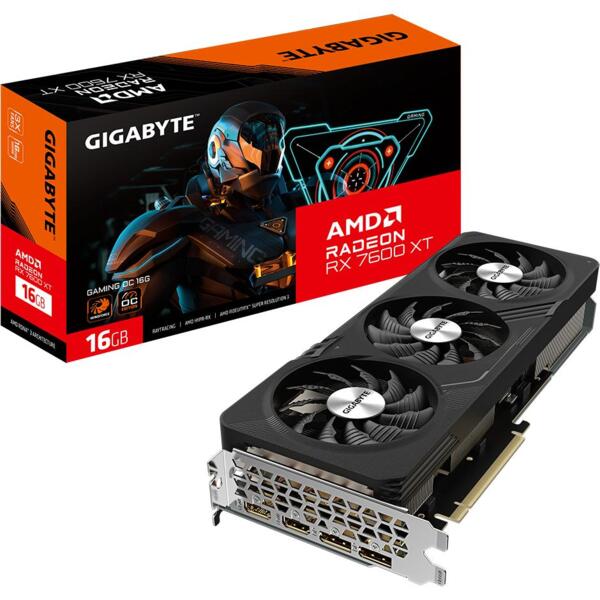 

Видеокарта GIGABYTE Radeon RX 7600 XT 16GB GDDR6 GAMING OC (GV-R76XTGAMING_OC-16GD)