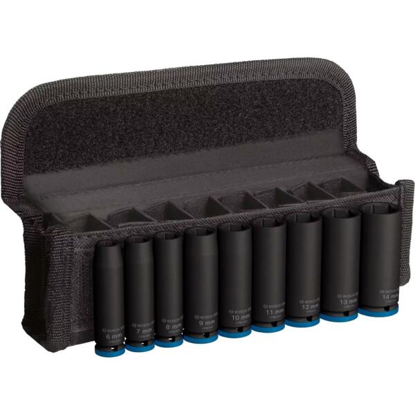 Набор торцевых головок Bosch Professional Deep 9шт 1/4