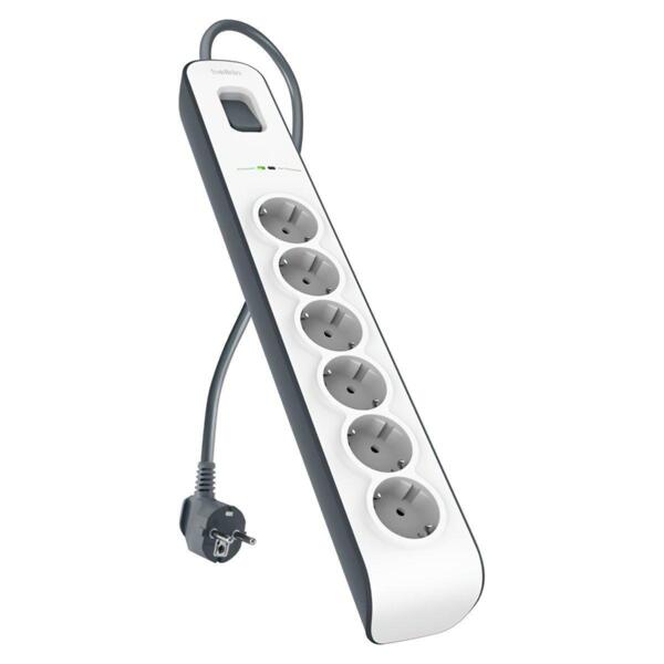 

Сетевой фильтр Belkin 6хТип F, 3x1.5мм кв, 16А,2м, White (BSV603VF2M-V2)