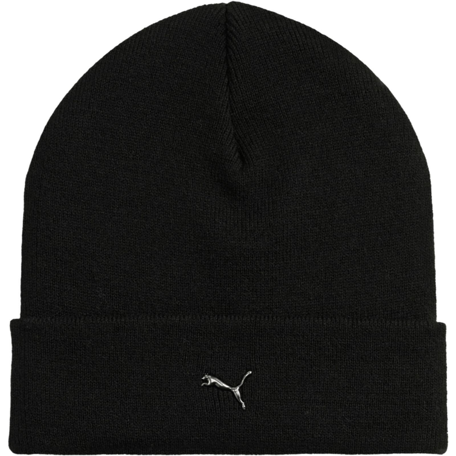 Шапка Puma Metal Puma Cat High Crown Beanie 026404-01 черная фото 1
