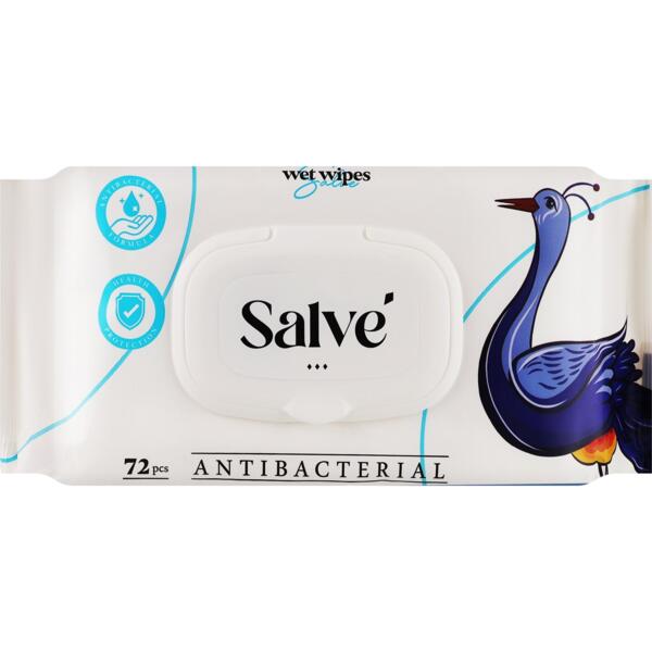 Салфетки влажные Salve антибактериальные 72 шт
