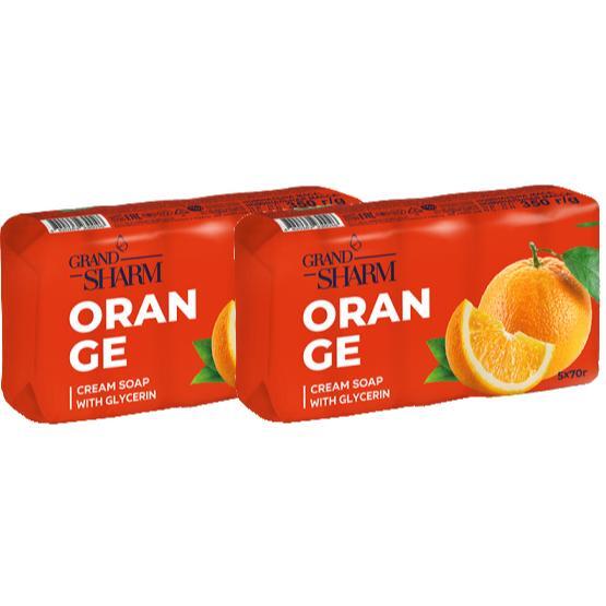 Упаковка твердого мила Grand Шарм апельсин 5+5 штфото1