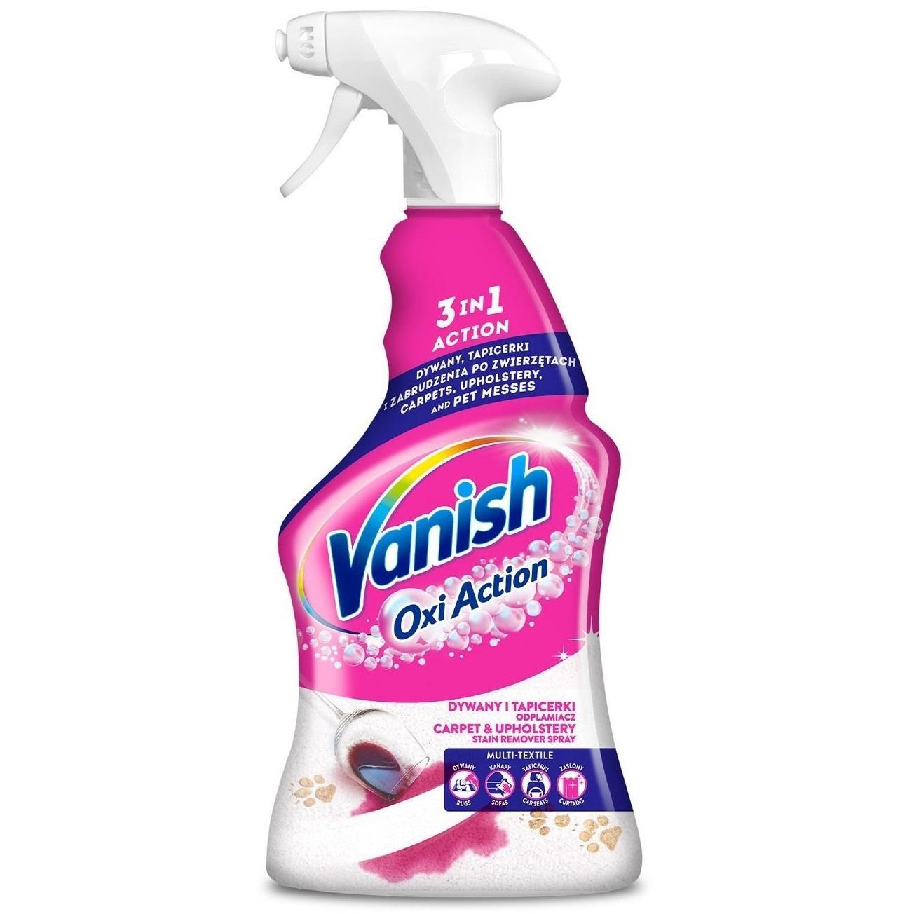 Спрей для удаления пятен из ковров и тканей мебели Vanish Oxi Action 500 мл фото 1