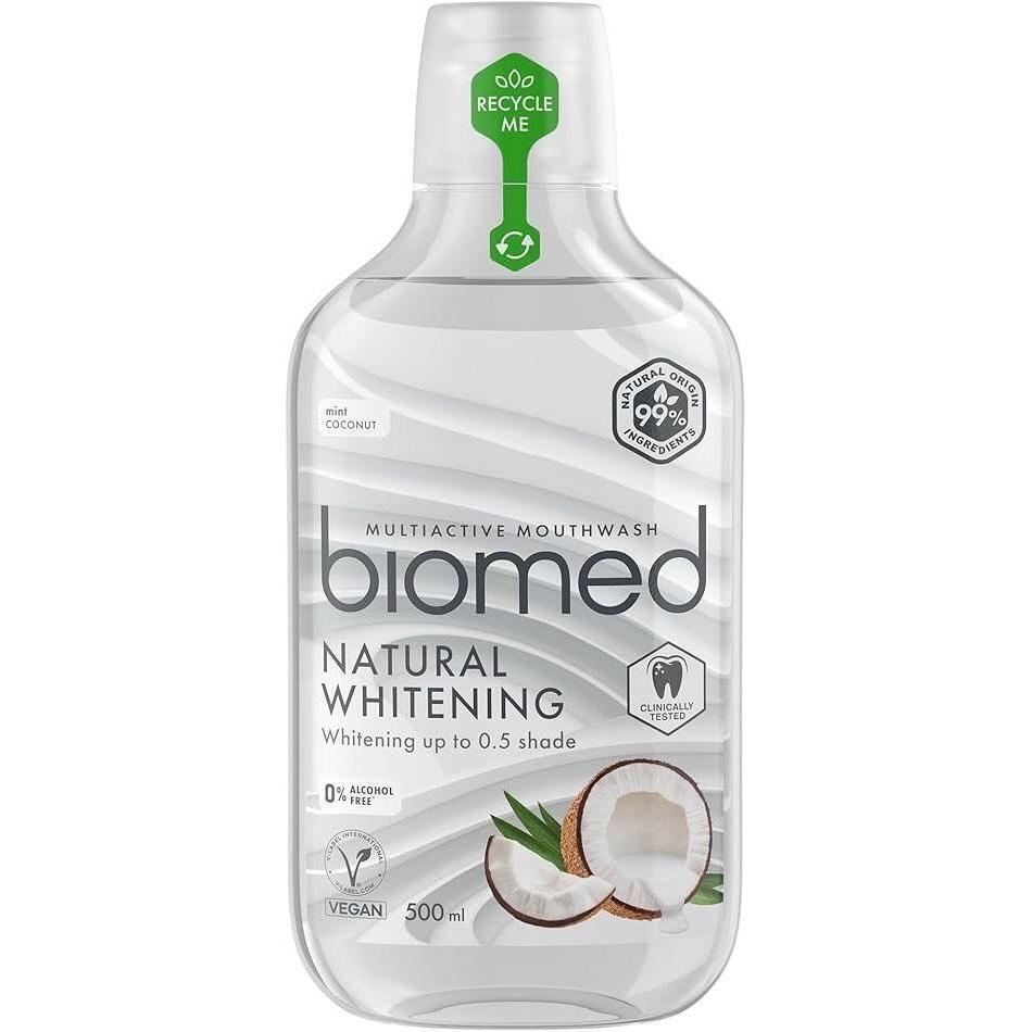 Ополаскиватель для полости рта Biomed Natural whitening 500 мл фото 1