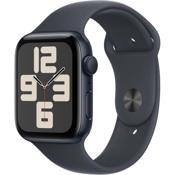 Смарт-часы Apple Watch SE GPS + Cellular 44mm Midnight Aluminium Case with Midnight Sport Band - S/M