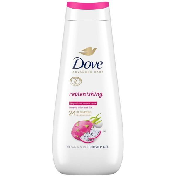 Гель для душа Dove питахая и кокосовые сливки 400 мл.