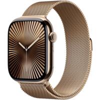 Смарт-годинник Apple Watch Series 10 GPS + Cellular 46mm Gold Titanium Case with Gold Milanese Loop - S/M