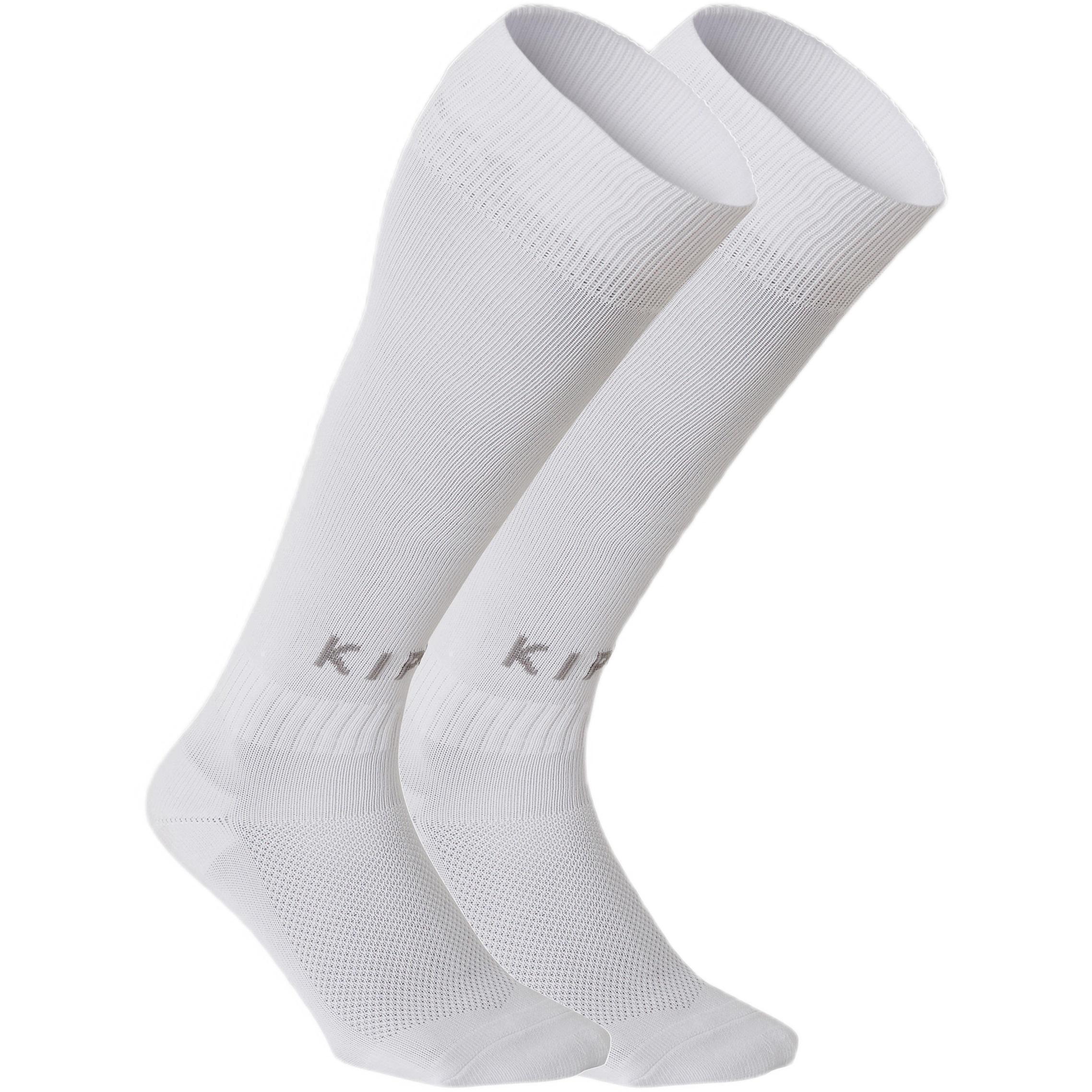 Гетры детские футбольные Kipsta F100 8350125 27.5/30.5 белые фото 1