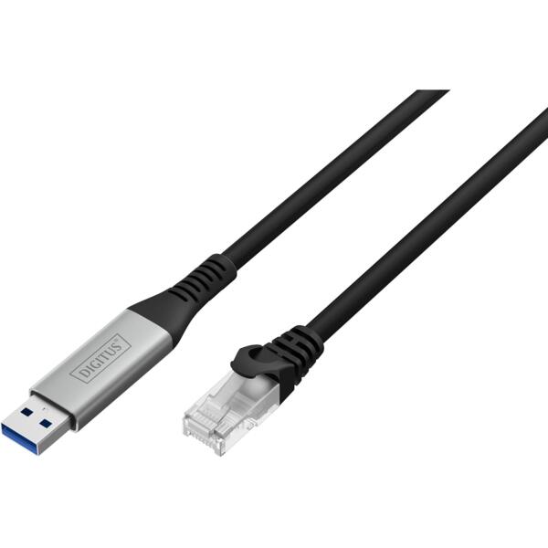 

Кабель DIGITUS Ethernet USB-A - RJ45 CAT 6A S/FTP, 1 Gbit/s, 2m (AK-300600-020-S)