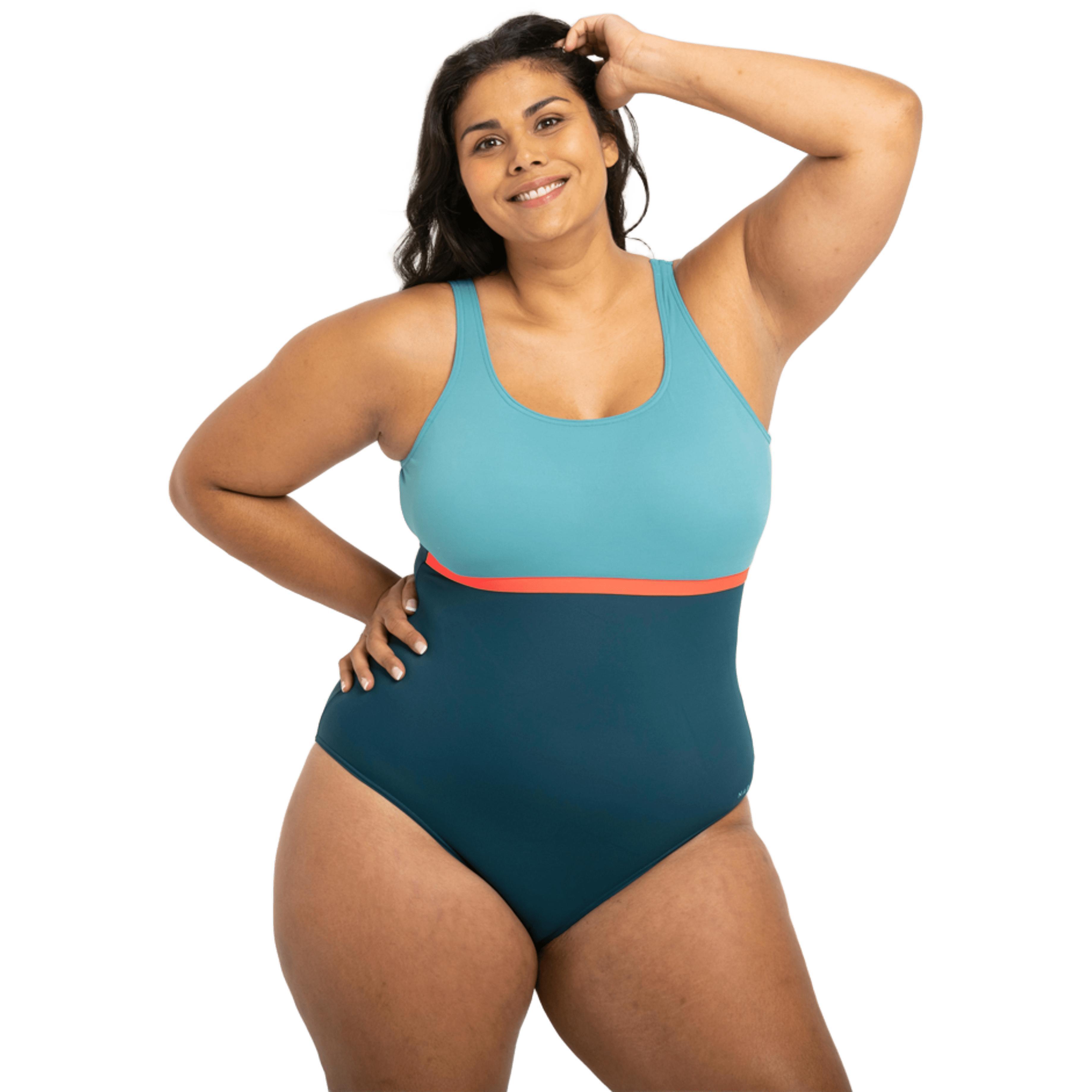 Купальник цельный Nabaiji Heva Li 8647504 42 синий фото 1