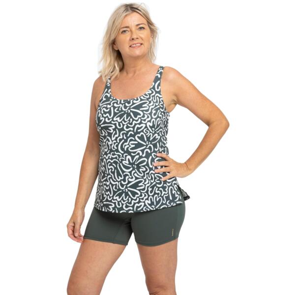 Купальник-танкіні суцільний Nabaiji Heva Leo 8788648 36 хакіфото