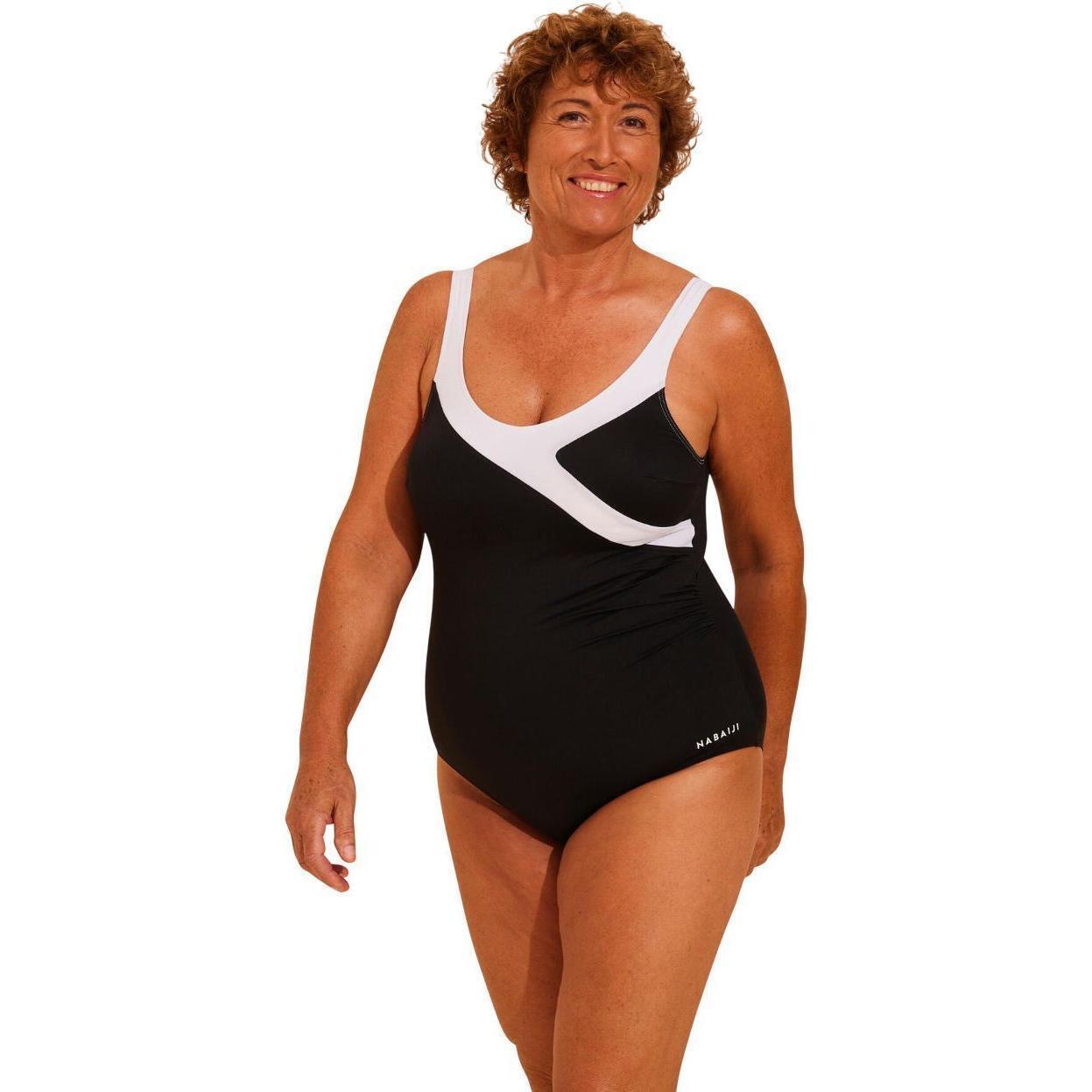 Купальник злитий для аквагімнастики Nabaiji Karli 8270507 46 чорнийфото1
