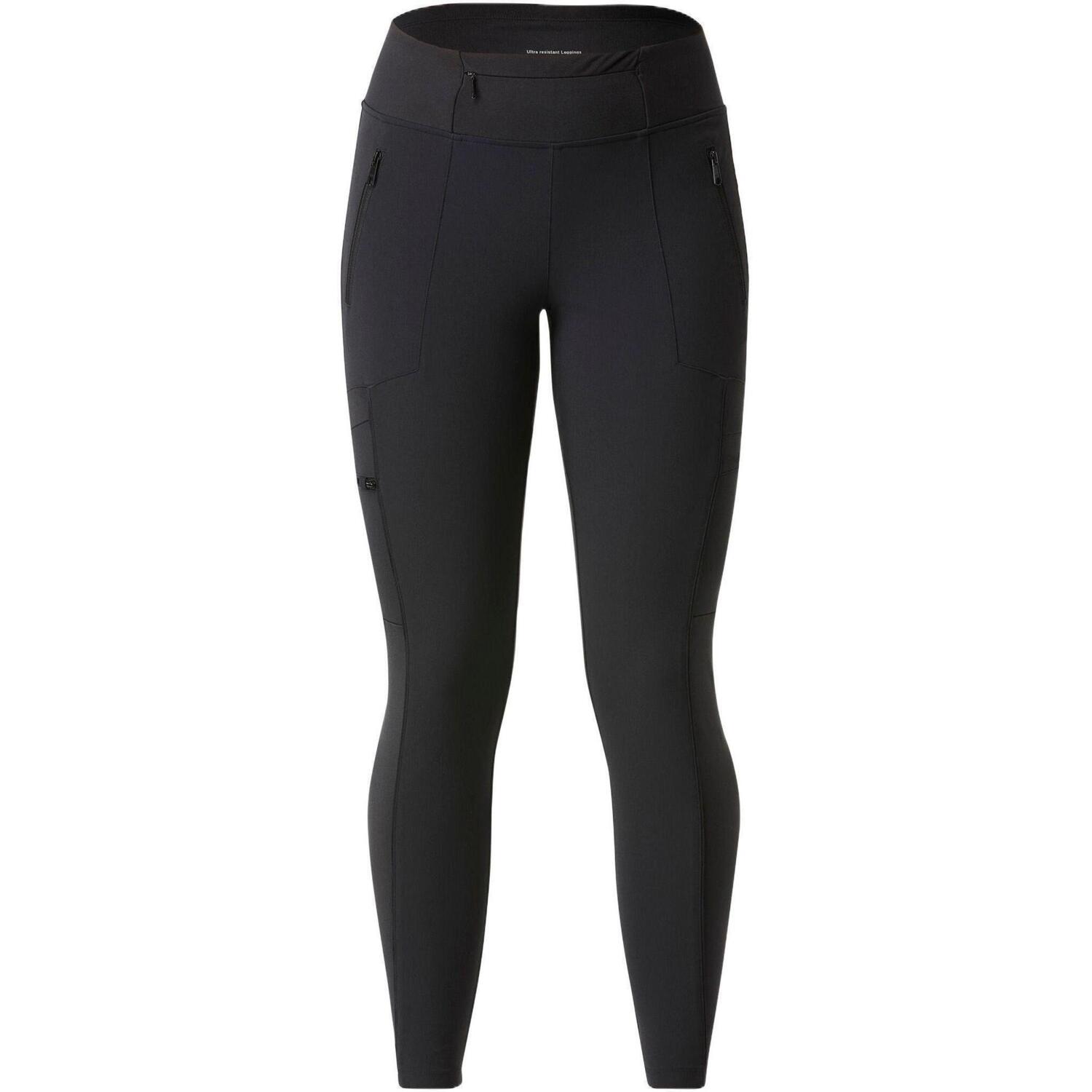 Леггинсы женские для трекинга Forclaz Travel 500 8642109 XXL черные фото 