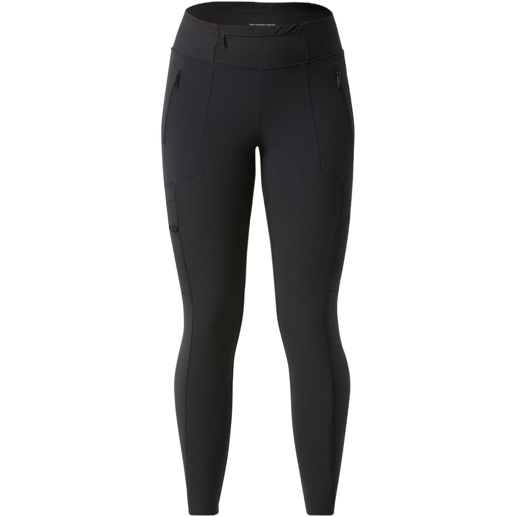 Леггинсы женские для трекинга Forclaz Travel 500 8642109 XXL черные фото 1