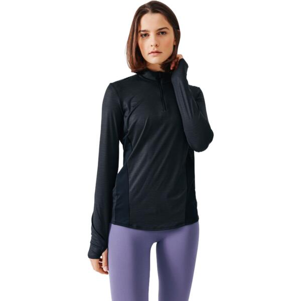 

Лонгслив женский для бега Kalenji RUN DRY+ 8394778 46 черный