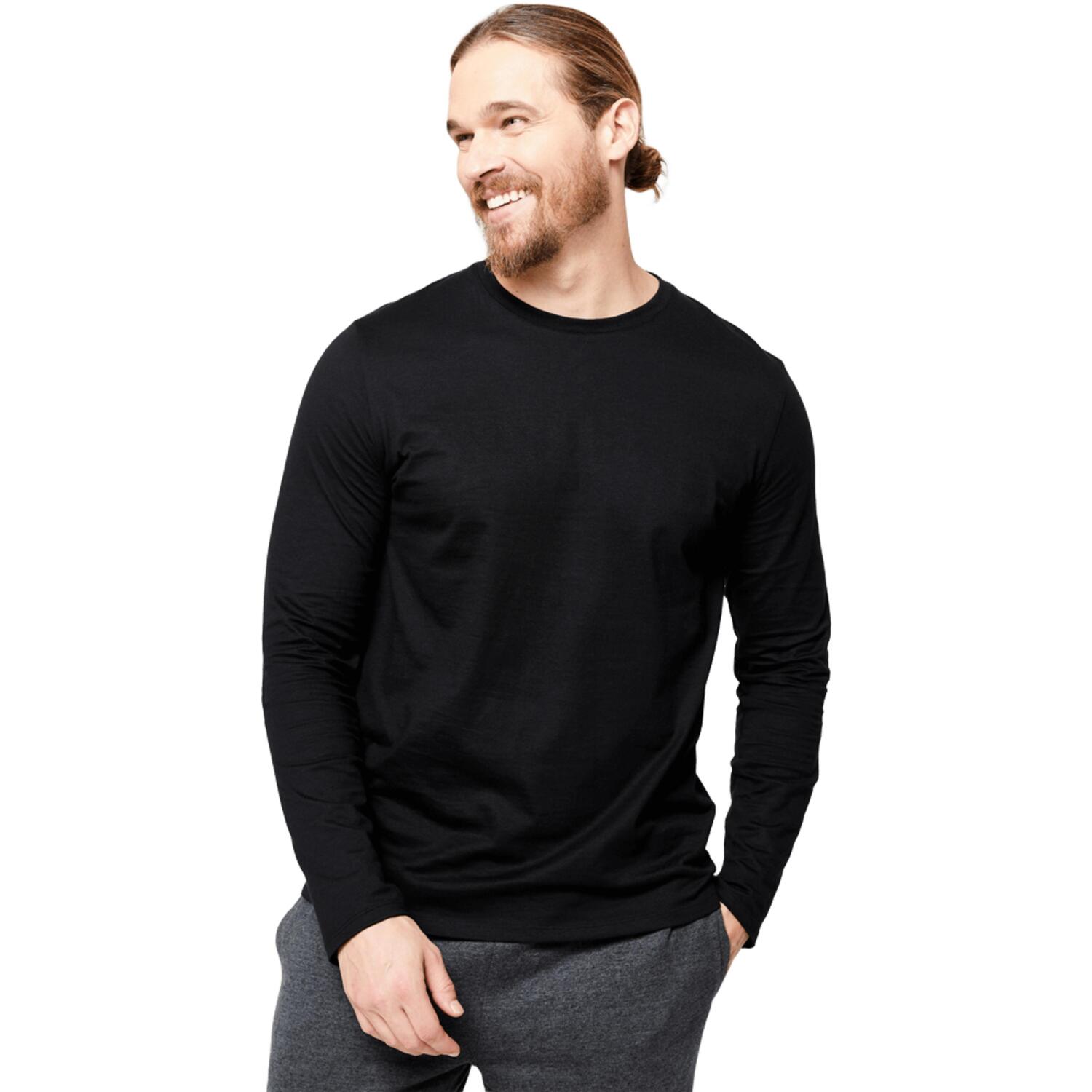 Лонгслив мужской для фитнеса Domyos 8644802 XS черный